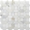 Apollo Tile Serena 12x12 White Gray Calacatta Gold, Thassos Mosaic octagon & dot Wall and Floor Tile, 5PK APLTSC88B39A - alternate 1