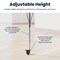 Flash Furniture Commercial Adjustable Height Flower Activity Table with Locking Casters-LT Gray XU-A60-FLR-LTGRY-T-A-CAS-GG - alternate 6