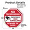 Signmission No Trespassing Protected by Video S, 18 inch X 18 inch, Vinyl Decal, 2PK OC-D-2PACK-18-100 - alternate 4