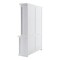 Homeroots 87" White Solid Wood Adjustable Four Tier Bookcase 397122 - alternate 6