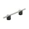 Amerock Transcendent 3-3/4 in 96 mm Center-to-Center Matte Black/Polished Nickel Cabinet Pull BP741496MBPN - alternate 1