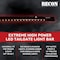 Recon Truck Accessories 60IN TAILGATE BAR W/ AMBER SCANNING LED TURN SIGNALS & RED L.E.D. BRAKE/RUNNING 26416X - alternate 5