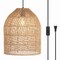 Jonathan Y Koda 13 in. 1-Light Farmhouse Coastal Bohemian Rattan 180 in. Cord Plug-In or Hardwired LED Pendant,  JYL1401A - alternate 1