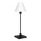 Homeroots 28" Black Metal Candlestick Table Lamp With White Cone Shade 546098 - alternate 1