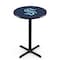 Holland Bar Stool Co 42" Black Wrinkle Seattle Kraken Pub Table with 36" dia. top L211B4236SeaKrk - alternate 1