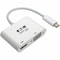 Eaton Tripp Lite Series USB-C Multiport Adapter M/2xF - 4K HDMI, VGA, White U444-06N-HV4K - alternate 1