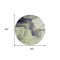Homeroots 8' Fern Green Gray And Black Round Abstract Washable Indoor Outdoor Area Rug 602959 - alternate 5