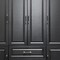 Homeroots 71" Black Wood Six Door Two Drawer Combo Dresser 617968 - alternate 9