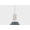 Hudson Valley Lighting Painted No. 2 9.5 in. Pendant in Polished Nickel/Soft Studio Green by Mark D. Sikes MDS351-PN/SSG - alternate 4