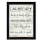 Homeroots Laundry 3 Black Framed Print Bathroom Wall Art 406764 - alternate 1