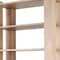 Homeroots 42" Natural Solid Wood Four Tier Bookcase with Two Doors 611041 - alternate 6