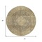 Homeroots 8' Brown And Beige Round Medallion Washable Indoor Outdoor Area Rug 616450 - alternate 5