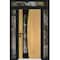 Vdomdoors Aluminum Door Cynex 6116 Black Entry Steel Metal Modern Painted W14+36+14xH80+14 Left Inswing CYNEX6116EXD-OAK-W14+36+14xH80+14-LH-I - alternate 1