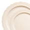Smarty Had A Party Ivory Vintage Round Disposable Plastic Dinnerware  Set (120 Dinner Plates+120 Salad Plates), 240PK 860IVVP-CASE - alternate 7