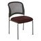 Office Star ProGrid Titanium & Black Visitors Chair, Straight Legs, Icon Red 86724R-227 - alternate 1