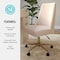 Martha Stewart Maeve Upholstered Office Chair in Conch Shell/Polished Brass CH-231216-3-PK-MS - alternate 5