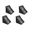 Mytee Products 7 inx7-1/2 inx7-1/2 in Laminated Rubber Wheel Chock for Semi Trucks RVs & Trailers, 4PK WC-RB-SMx4 - alternate 1