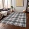 Homeroots 10' X 14' Black Ivory And Red Plaid Washable Indoor Outdoor Area Rug 597086 - alternate 4