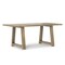 Homeroots 72" Gray Solid Wood Dining Table 640696 - alternate 1
