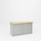 Pucel Cabinet Workbench with Shelf & Door, 60 in W x 30 in D x 34 in H, Gray CW-3060-SD - alternate 1