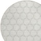 Homeroots 8' Ivory And Black Round Geometric Washable Indoor Outdoor Area Rug 613556 - alternate 4