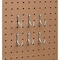 Unbranded 1-1/2'' Curved Pegboard Hook, 6-Count 216097 - alternate 1