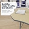 Flash Furniture Wren 60 in Flower Adjustable Height Activity Table, Thermal Laminate Top, Standard Legs, Light Natural XU-A60-FLR-LTNAT-T-A-GG - alternate 7