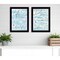 Homeroots Set Of Two Life Is Black Framed Print Wall Art, 2PK 407938 - alternate 3