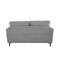 Homeroots 61in Light Gray And Black Linen Loveseat 515733 - alternate 2