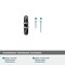 Amerock Carrione 2-1/2 inch 64mm Length Marble Black/Polished Chrome Cabinet Knob BP36647MBK26 - alternate 3