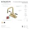 Kingston Brass Double-Handle 4" Centerset Bathroom Faucet with Brass Pop-Up, Oil Rubbed Bronze KS6645CKL - alternate 4