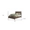 Homeroots Gray Distressed Solid Wood Queen Bed Frame 524803 - alternate 5
