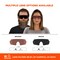 Ergodyne Matte Desert Frame High Contrast Bronze Lens Safety Glasses, AFAS Color Enhancing Lens AEGIR-AFAS-HC - alternate 5