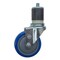 Service Caster 4'' SS Blue Poly Wheel Swivel 1-3/4'' Expanding Stem Caster SCC-SSEX20S414-PPUB-BLUE-134 - alternate 1