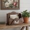 Homeroots 10" Brown Wood Envelope Shaped Mail Desk Organizer 661189 - alternate 4