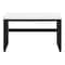 Homeroots Adjustable White and Black Wood and Metal Sled Computer Desk 490018 - alternate 7