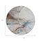 Homeroots 8' Beige And Blue Round Abstract Washable Indoor Outdoor Area Rug 617862 - alternate 4