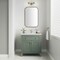 James Martin Vanities 30 in. Single Vanity, Smokey Celadon, w/Single Hole 3CM White Zeus Silestone Top & Backsplash 503-V30-SC-1WZ - alternate 3