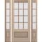 Doornmore G7512, 65.25" x 82" ( 36" Door + 2x12" Side) Left Hand, Mahogany SDL 12 Lite 3/4 Lite Exterior Door G7512-SW-3680-G7504-SL_1-2_LI - alternate 6