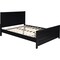 Homeroots Black Solid Wood Queen Bed Frame 523644 - alternate 8