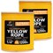 Xpose Safety 1/4in x 1200 ft Twisted Polypropylene Rope, Yellow, 2PK YPR14-1200-2-X - alternate 1