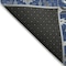 Homeroots 5' X 8' Navy Blue Charcoal And Ivory Damask Washable Indoor Outdoor Area Rug 599437 - alternate 3