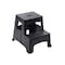 Tricam Step Stool 19.25in H X 15.75in W X 16in D 325 lb. capacity 2 step Plastic Black LLP-2 - alternate 1