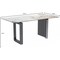 Leisuremod Astra Modern Dining Table with Stainless Steel Base with Sintered Stone Top ATSS-55CG-S - alternate 4