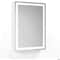 Fab Glass And Mirror 18in in. Frameless Round Mirror with Safety Backing, 1in Beveled Edge Wall Mounted Hooks Bathroom HC20X28-CB - alternate 1