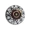 Homeroots Set of Eight Black And White Ceramic And Metal Drawer Pull Knobs, 8PK 544425 - alternate 1