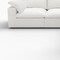 Homeroots White Linen Blend Modular L Shaped Five Piece Corner Sectional 716920 - alternate 3