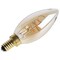 Satco 5.5 Watt C11 LED 2000K CCT Candelabra Base Clear Glass Amber coil Filament Dimmable 120 Volt S14219 - alternate 3