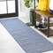 Jonathan Y Ethan Modern Flatweave Solid Blue 2 ft. x 8 ft. Indoor/Outdoor Runner Rug TSN100B-28 - alternate 1