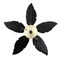 Jonathan Y Poinciana 52" 3-Light Coastal Bohemian Iron/Wood Palm Leaf LED Ceiling Fan with Pull Chain, Black JYL9720A - alternate 7
